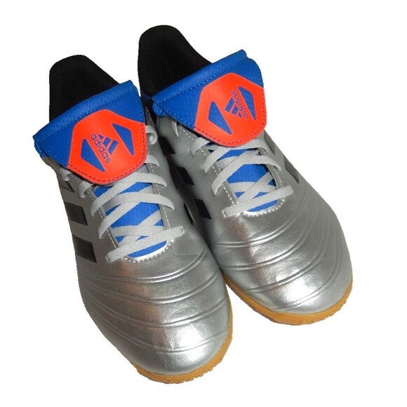 Adidas Copa Tango 18.4 Indoor Turf Soccer Shoes Men's Size 7 Silver Blue Black - Picture 2 of 9